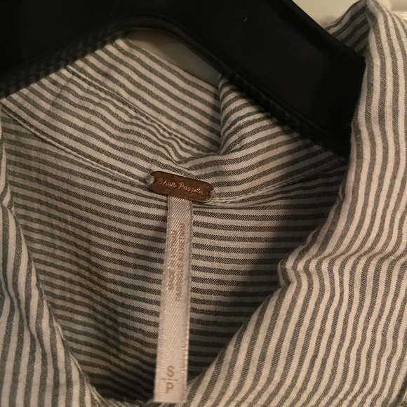 Free People asymmetrical linen dress- size S - Picture 2 of 3